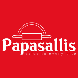 Papasallis Pizzeria logo.